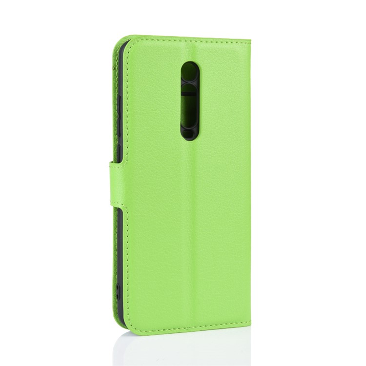 Litchi Skin Leather Phone Cover for Redmi K20 / K20 Pro / Mi 9T / Mi 9T Pro - Green-6