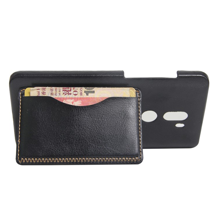 For Xiaomi Mi 5s Plus Card Slot Vintage Leather Coated Hard Case - Black-5