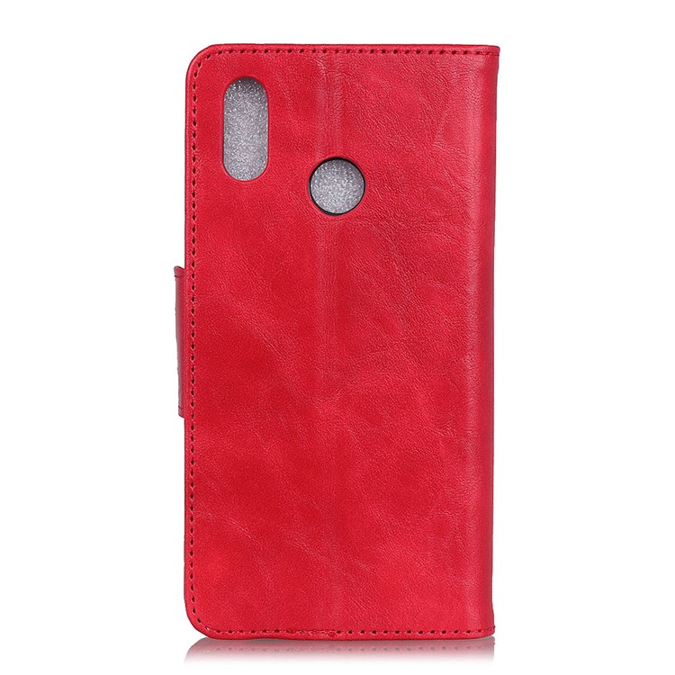 Crazy Horse Texture Magnetic Wallet PU Leather Phone Case for Xiaomi Mi Mix 3 5G - Red-3