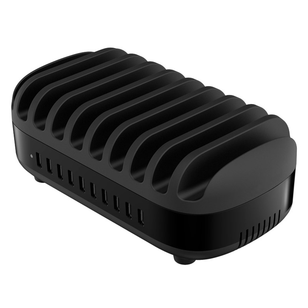 ORICO 10 Ports USB Charger Station Dock with Holder for iPhone Samsung Tablet (CE, RoHS, CCC) - Black / EU Plug-2