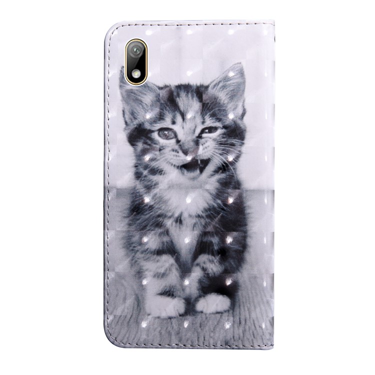 Light Spot Decor Patterned Leather Wallet Phone Case Cover for Xiaomi Redmi 7A - Cat-3