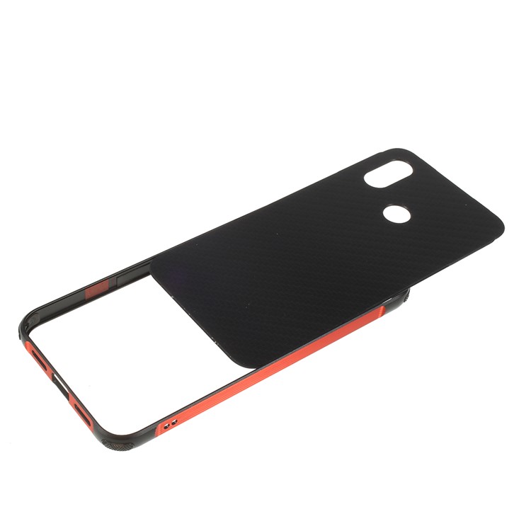 Detachable 2-in-1 Metal+Aluminium Alloy Electroplating Case for Xiaomi Mi 8 (6.21-inch) - Black / Red-1