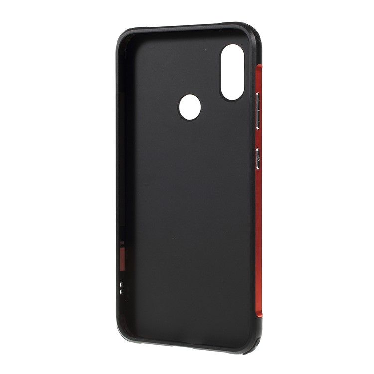 Detachable 2-in-1 Metal+Aluminium Alloy Electroplating Case for Xiaomi Mi 8 (6.21-inch) - Black / Red-3