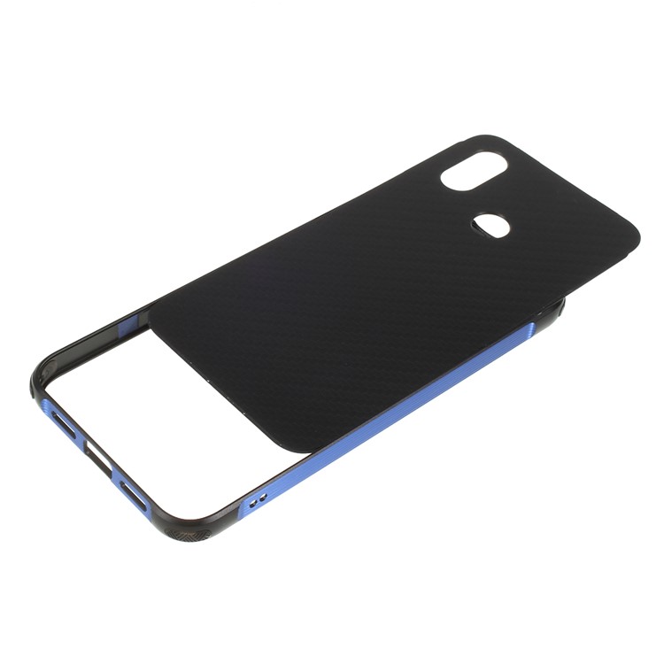 Detachable 2-in-1 Metal+Aluminium Alloy Electroplating Case for Xiaomi Mi 8 (6.21-inch) - Black / Blue-1