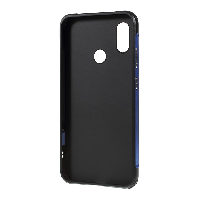 Detachable 2-in-1 Metal+Aluminium Alloy Electroplating Case for Xiaomi Mi 8 (6.21-inch) - Black / Blue-3