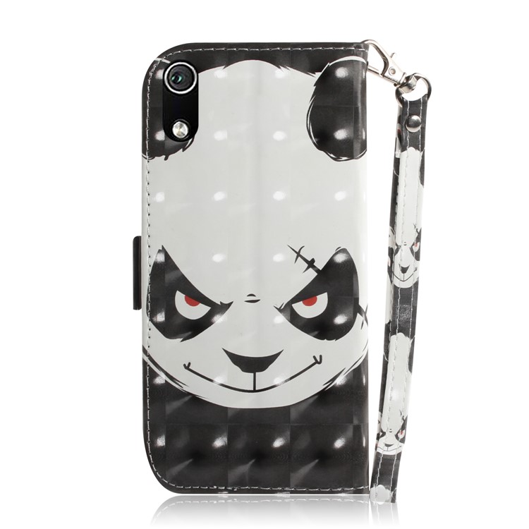 Pattern Printing Light Spot Decor Leather Wallet Case for Xiaomi Redmi 7A - Panda Pattern-3