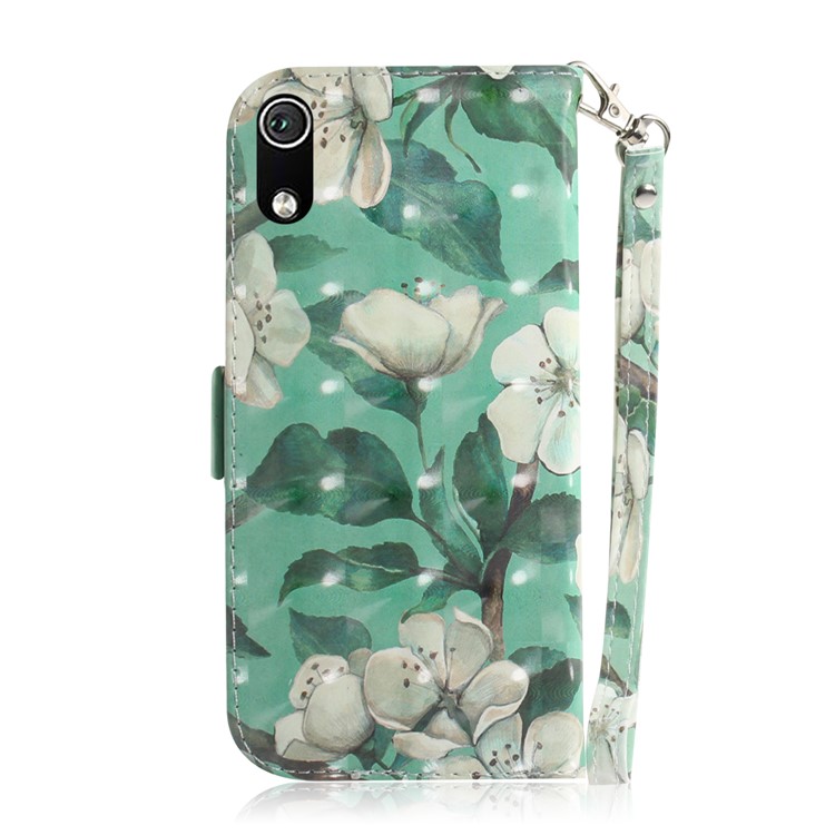 Pattern Printing Light Spot Decor Leather Wallet Case for Xiaomi Redmi 7A - Beautiful Flowers-3