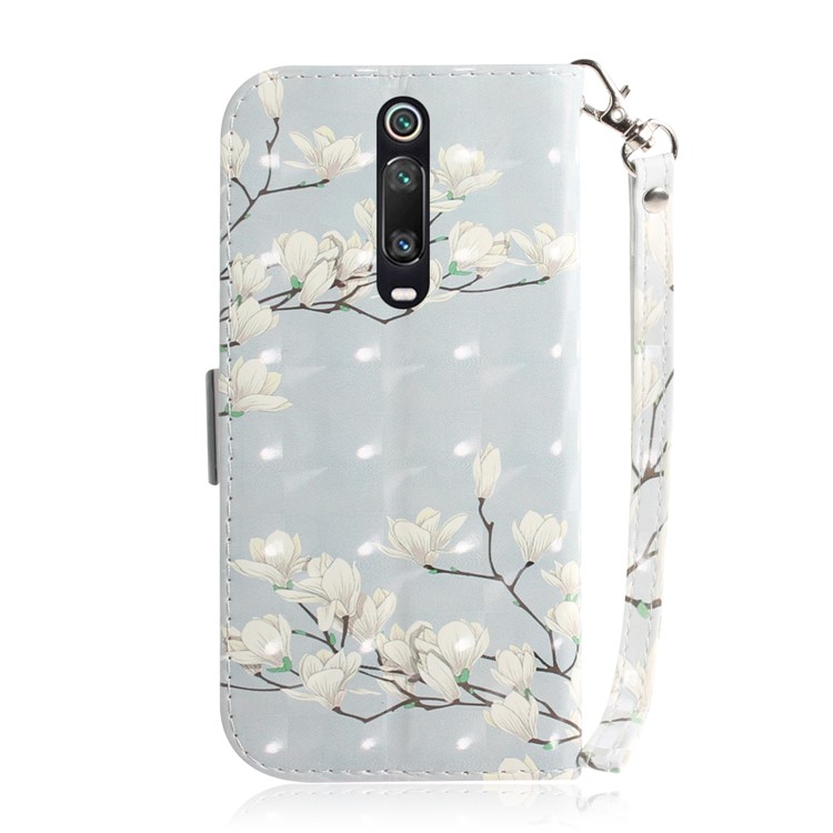 3D Light Spot Decor Pattern Printing Leather Wallet Stand Case with Strap for Xiaomi Redmi K20/K20 Pro - Susie-3