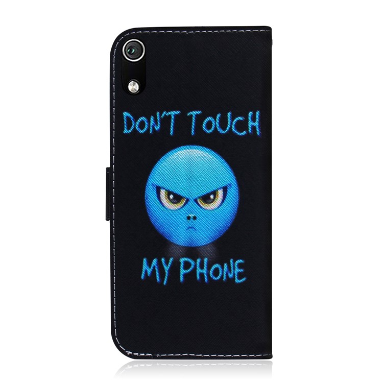Pattern Printing Leather Wallet Case for Xiaomi Redmi 7A - Do not Touch My Phone-3