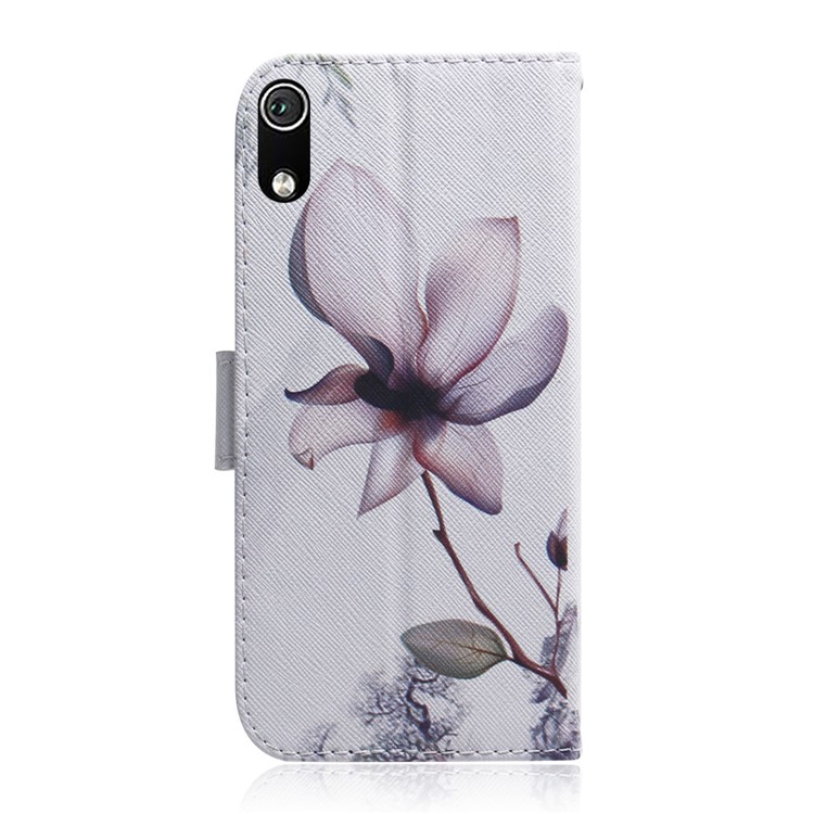 Pattern Printing Leather Wallet Case for Xiaomi Redmi 7A - Beautiful Flowers-3