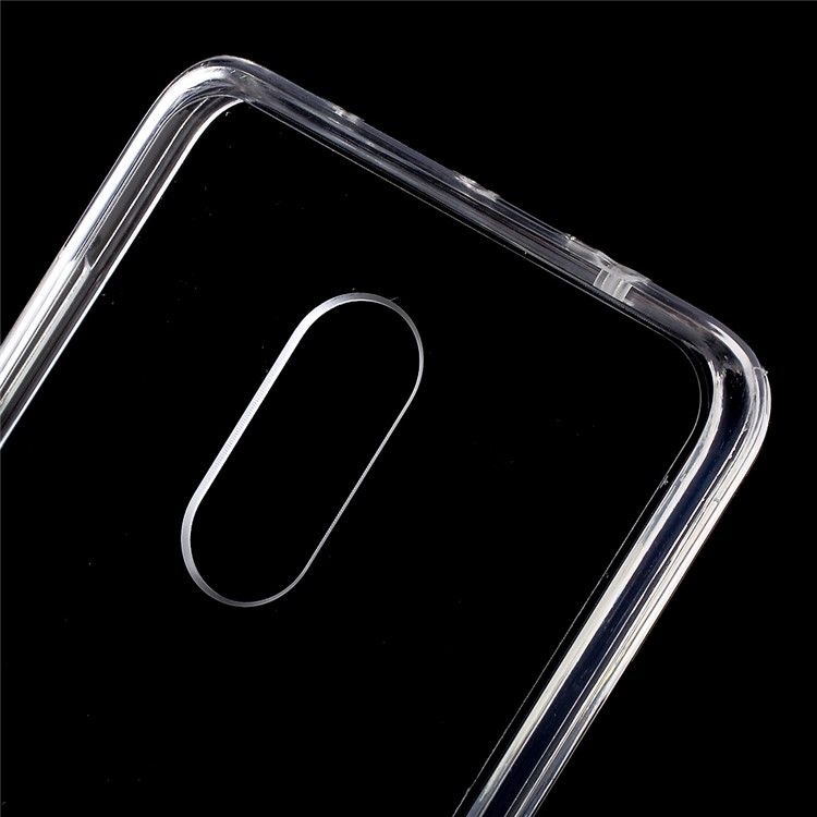 Clear Acrylic Back + Soft TPU Edge Mobile Phone Case for Xiaomi Redmi Note 4-4
