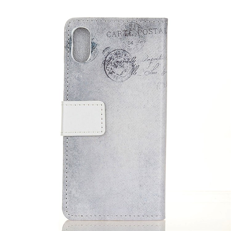 Pattern Printing Leather Wallet Phone Casing for Xiaomi Redmi 7A - US Flag and Cat Holding Heart-2