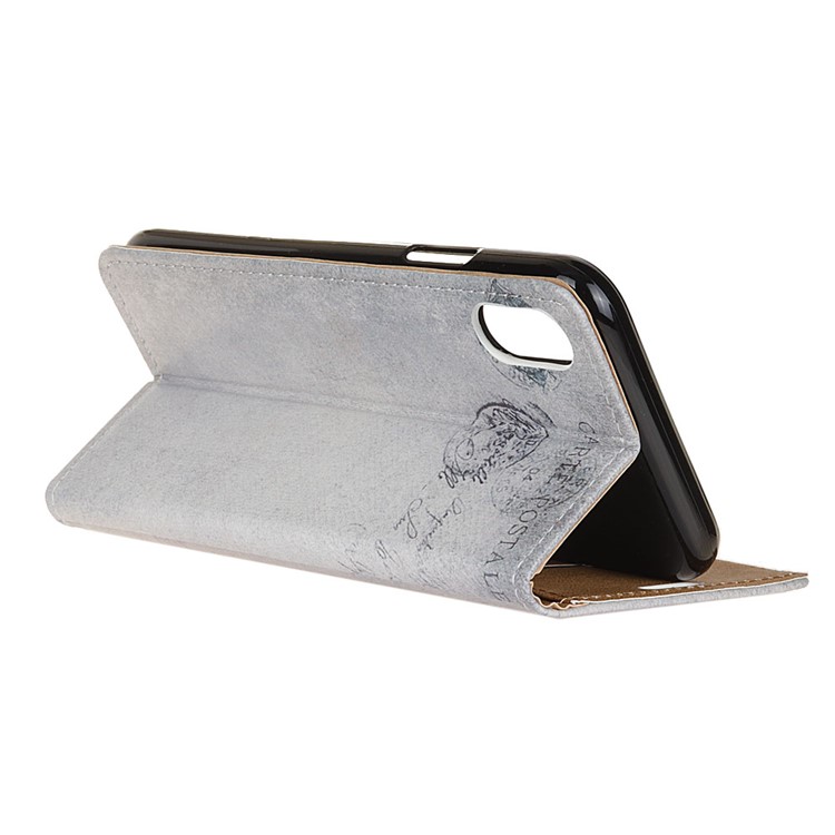 Pattern Printing Leather Wallet Phone Casing for Xiaomi Redmi 7A - US Flag and Cat Holding Heart-3