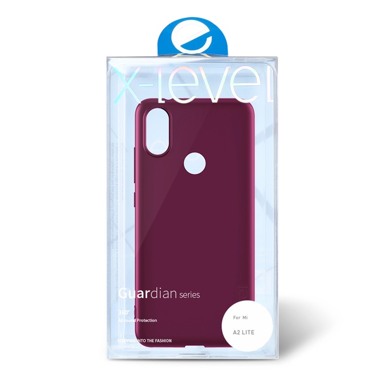 X-LEVEL Guardian Series Matte TPU Phone Shell for Xiaomi Mi A2 Lite/Redmi 6 Pro - Purple-6