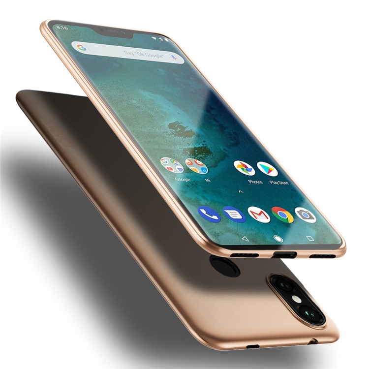 X-LEVEL Guardian Series Matte TPU Phone Shell for Xiaomi Mi A2 Lite/Redmi 6 Pro - Gold-1