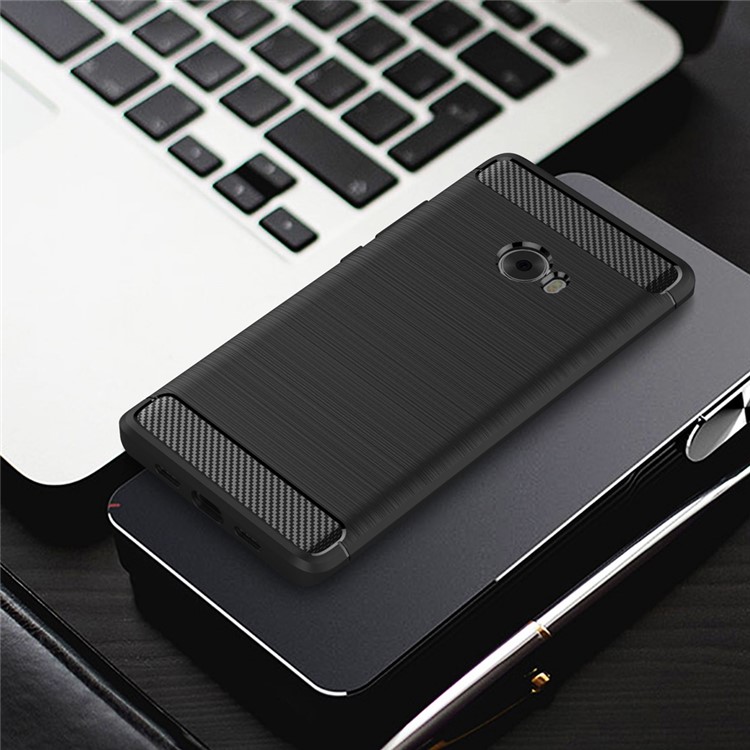 Carbon Fibre Brushed TPU Case for Xiaomi Mi Note 2 - Black-11