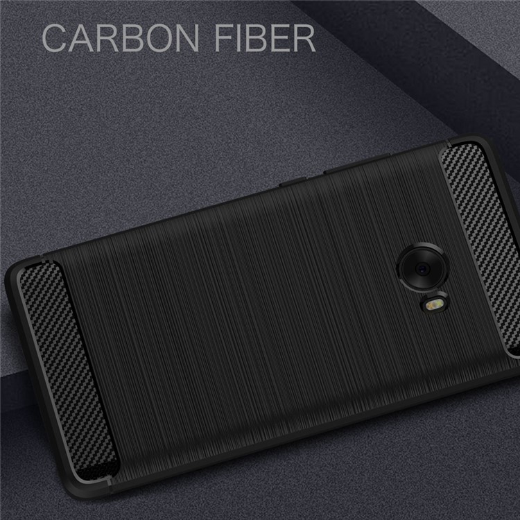 Carbon Fibre Brushed TPU Case for Xiaomi Mi Note 2 - Black-2