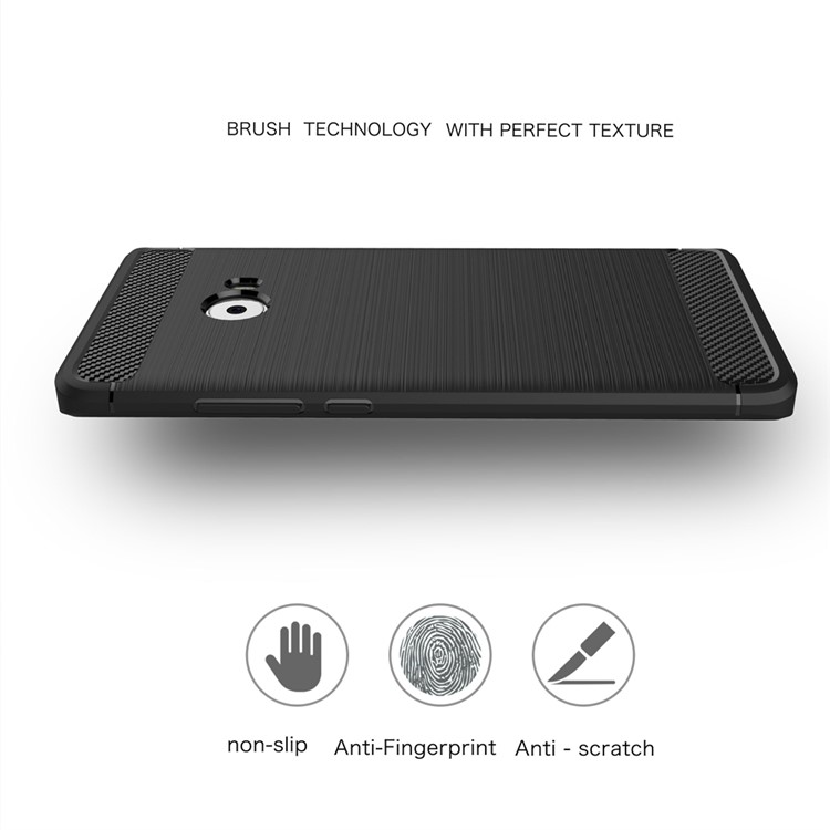 Carbon Fibre Brushed TPU Case for Xiaomi Mi Note 2 - Black-4