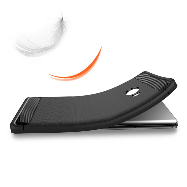 Carbon Fibre Brushed TPU Case for Xiaomi Mi Note 2 - Black-8