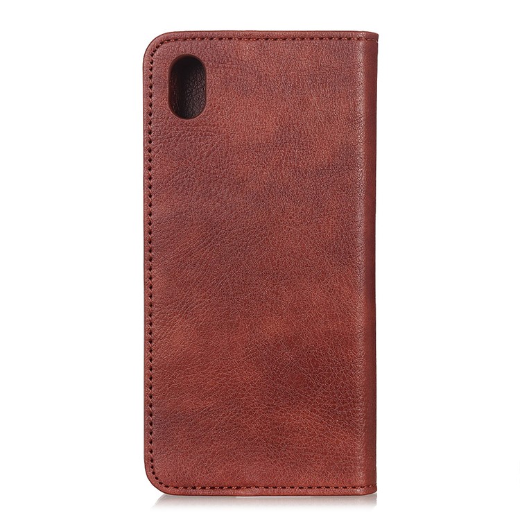 Auto-absorbed Leather Wallet Stand Case for Xiaomi Redmi 7A - Brown-7