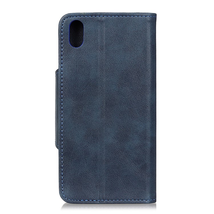 Wallet Leather Stand Case Cover for Xiaomi Redmi 7A - Blue-2