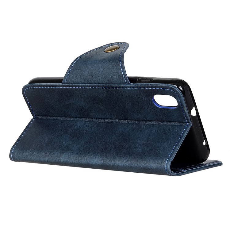 Wallet Leather Stand Case Cover for Xiaomi Redmi 7A - Blue-3