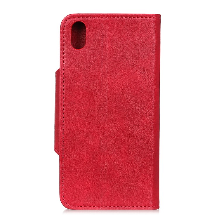 Wallet Leather Stand Case Cover for Xiaomi Redmi 7A - Red-10