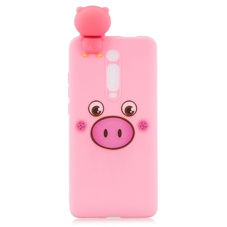 3D Pattern Printing TPU Phone Case for Xiaomi Redmi K20 / K20 Pro / Mi 9T / Mi 9T Pro - Pig-3