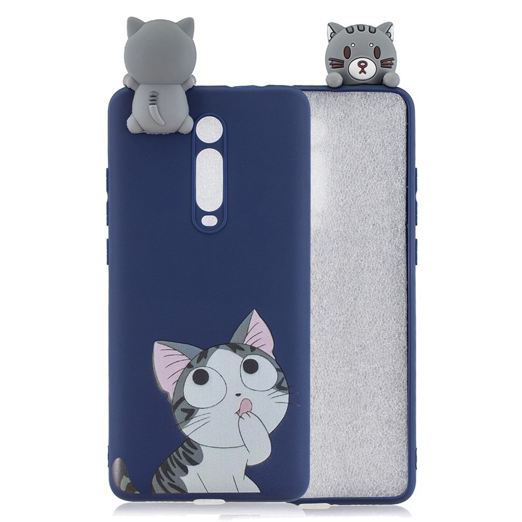 3D Pattern Printing TPU Phone Case for Xiaomi Redmi K20 / K20 Pro / Mi 9T / Mi 9T Pro - Cat-1