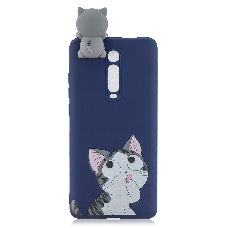 3D Pattern Printing TPU Phone Case for Xiaomi Redmi K20 / K20 Pro / Mi 9T / Mi 9T Pro - Cat-3