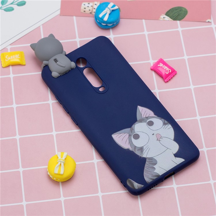 3D Pattern Printing TPU Phone Case for Xiaomi Redmi K20 / K20 Pro / Mi 9T / Mi 9T Pro - Cat-7