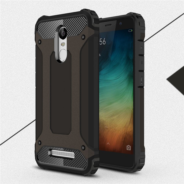 Armor Guard PC + TPU Hybrid Case for Xiaomi Redmi Note 3/Note 3 Pro - Black-1