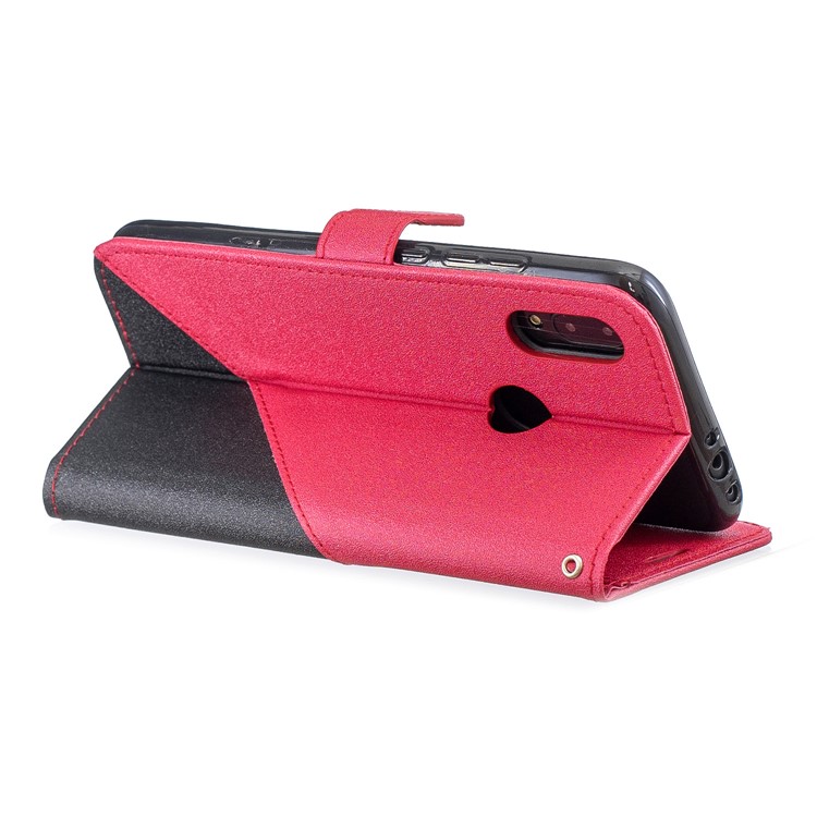Sand-like Grain Dual-color Leather Phone Cover for Xiaomi Redmi 7 - Rose-4
