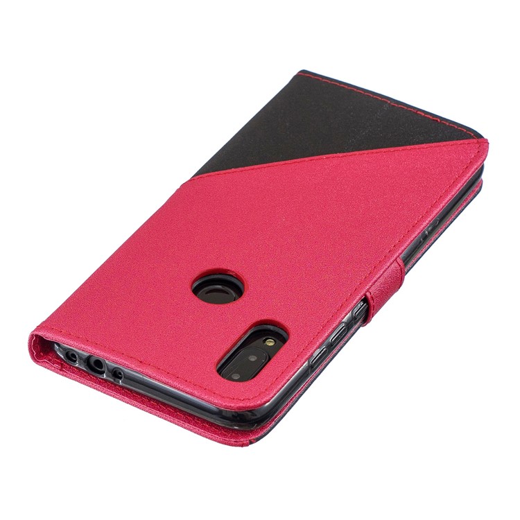 Sand-like Grain Dual-color Leather Phone Cover for Xiaomi Redmi 7 - Rose-6