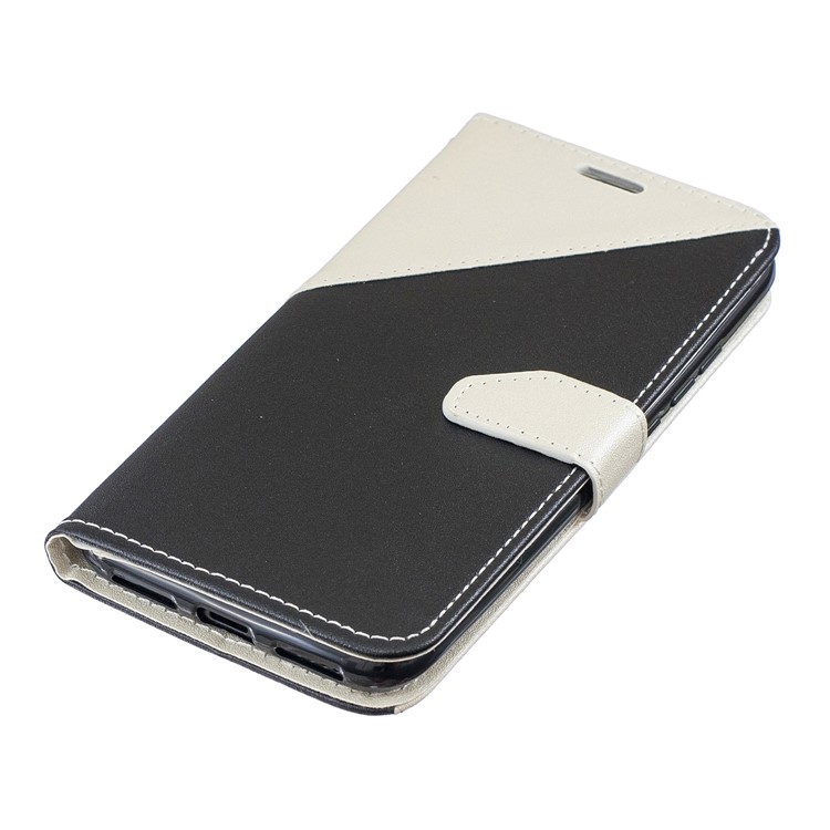 Sand-like Grain Dual-color PU Leather Wallet Stand Phone Cover for Xiaomi Redmi Note 7 / Note 7 Pro (India) / Note 7S - White-5
