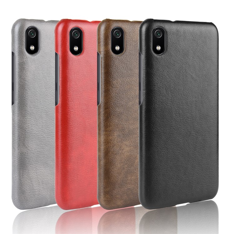 Litchi Texture PC+PU Leather Phone Case for Xiaomi Redmi 7A - Brown-6