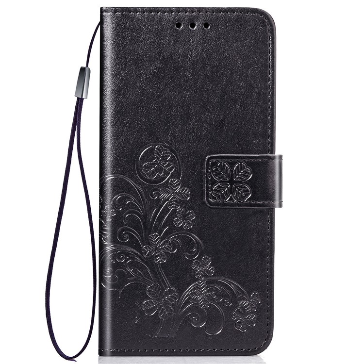 Imprint Clover Pattern Leather Wallet Case for Xiaomi Redmi K20 / Mi 9T / Redmi K20 Pro / Mi 9T Pro - Black-2