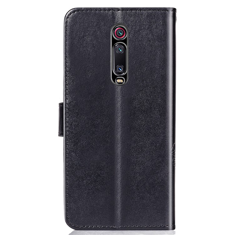 Imprint Clover Pattern Leather Wallet Case for Xiaomi Redmi K20 / Mi 9T / Redmi K20 Pro / Mi 9T Pro - Black-3