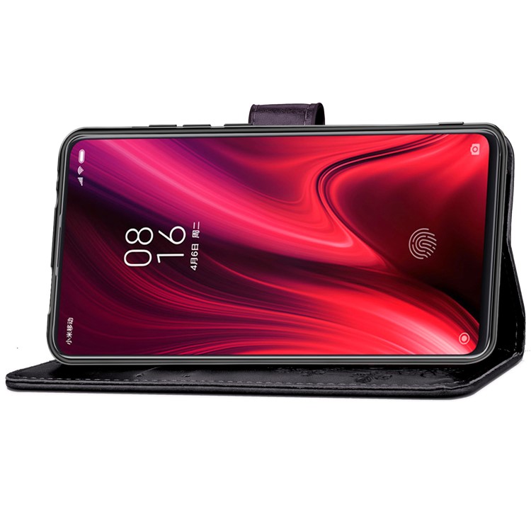 Imprint Clover Pattern Leather Wallet Case for Xiaomi Redmi K20 / Mi 9T / Redmi K20 Pro / Mi 9T Pro - Black-5