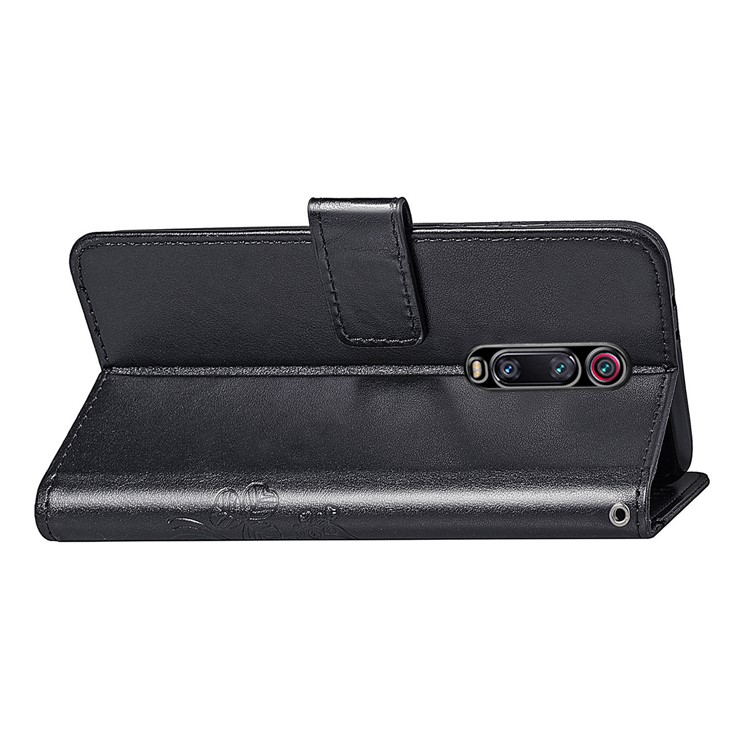 Imprint Clover Pattern Leather Wallet Case for Xiaomi Redmi K20 / Mi 9T / Redmi K20 Pro / Mi 9T Pro - Black-6