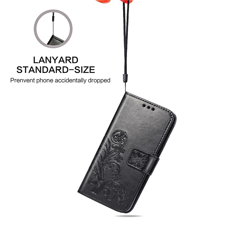 Imprint Clover Pattern Leather Wallet Case for Xiaomi Redmi K20 / Mi 9T / Redmi K20 Pro / Mi 9T Pro - Black-7