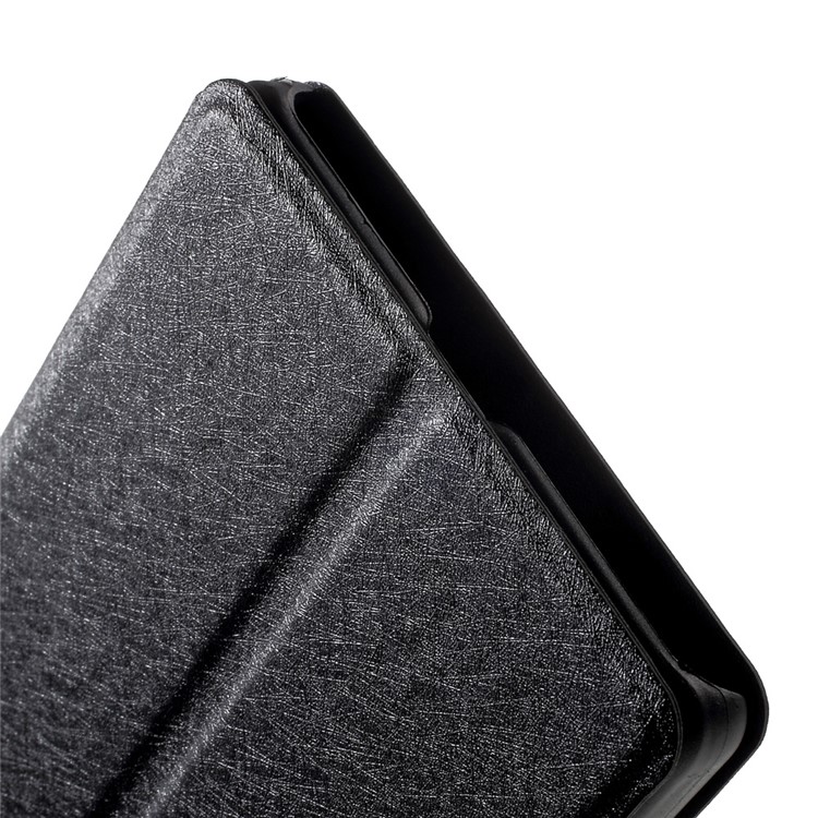 For Xiaomi Mi Mix Silk Texture Leather Case with Dual View Window - Black-8