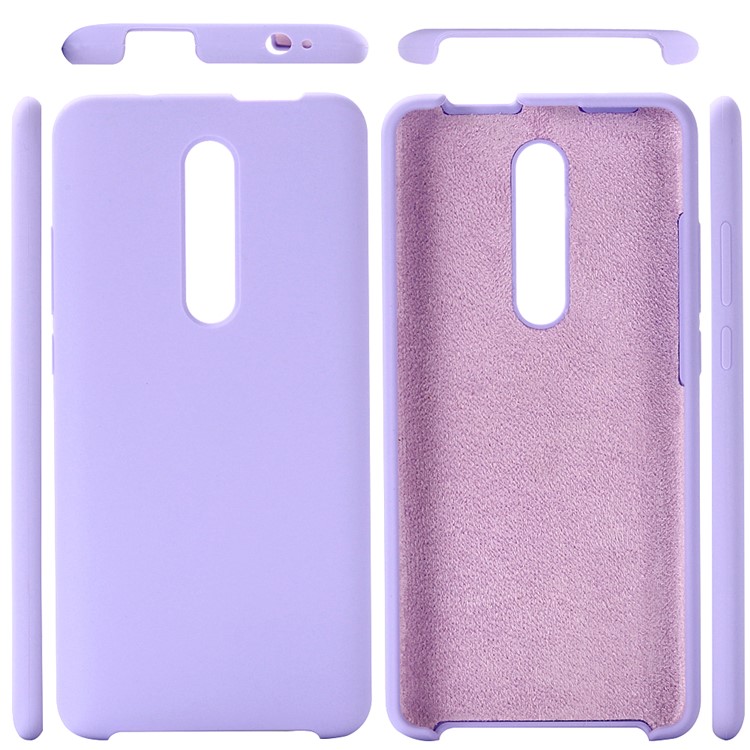 Soft Liquid Silicone Cell Phone Case for Xiaomi Redmi K20 / K20 Pro / Mi 9T / Mi 9T Pro - Blue-1