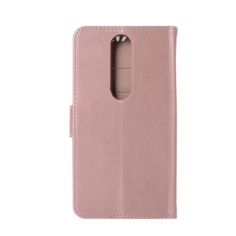 Imprint Dream Catcher Owl Leather Wallet Phone Cover for Xiaomi Redmi K20 / Redmi K20 Pro / Mi 9T / Mi 9T Pro - Rose Gold-3