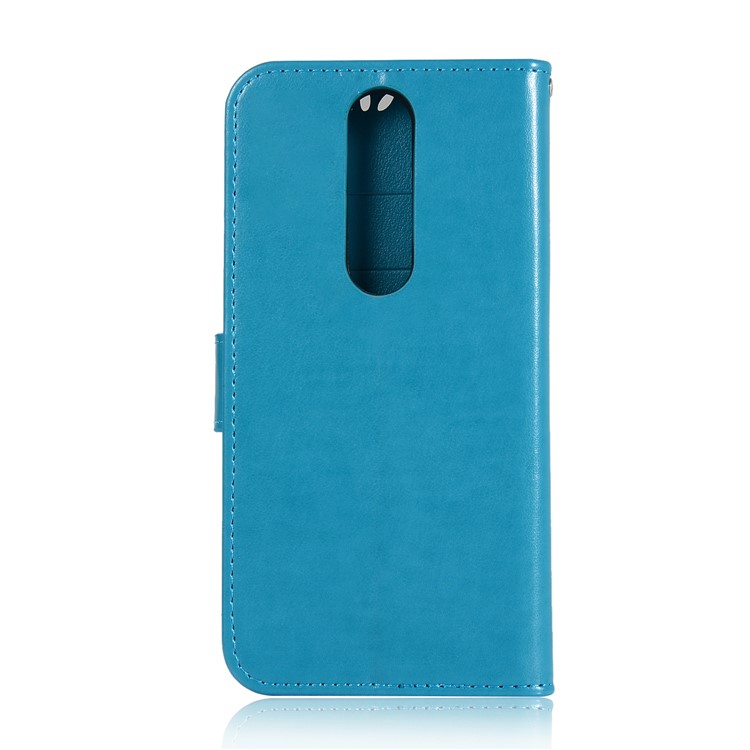 Imprint Dream Catcher Owl Leather Wallet Phone Cover for Xiaomi Redmi K20 / Redmi K20 Pro / Mi 9T / Mi 9T Pro - Blue-3