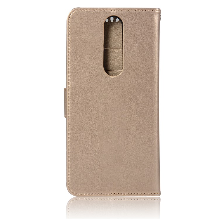 Imprint Dream Catcher Owl Leather Wallet Phone Cover for Xiaomi Redmi K20 / Redmi K20 Pro / Mi 9T / Mi 9T Pro - Gold-6