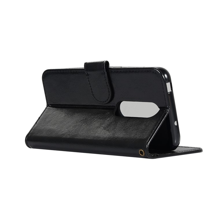 Premium Vintage Leather Wallet Covering Case for Xiaomi Redmi K20 / Redmi K20 Pro / Mi 9T / Mi 9T Pro - Black-4
