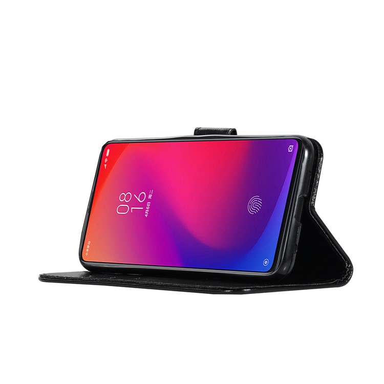 Premium Vintage Leather Wallet Covering Case for Xiaomi Redmi K20 / Redmi K20 Pro / Mi 9T / Mi 9T Pro - Black-5