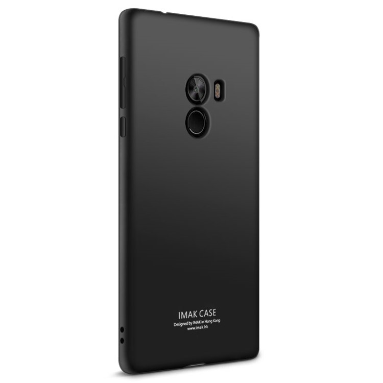 IMAK Skin Feel TPU Soft Phone Case + Screen Protector for Xiaomi Mi Mix - Metal Black-2
