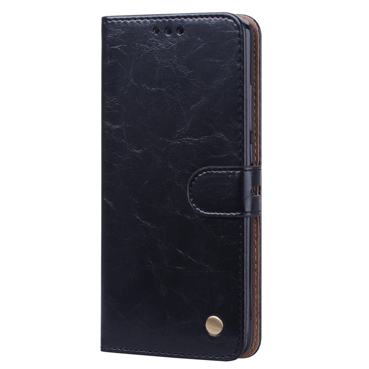 HAT PRINCE Vintage Style Oil Wax Leather Wallet Stand Case for Xiaomi Redmi K20 / Redmi K20 Pro / Mi 9T / Mi 9T Pro - Black-2